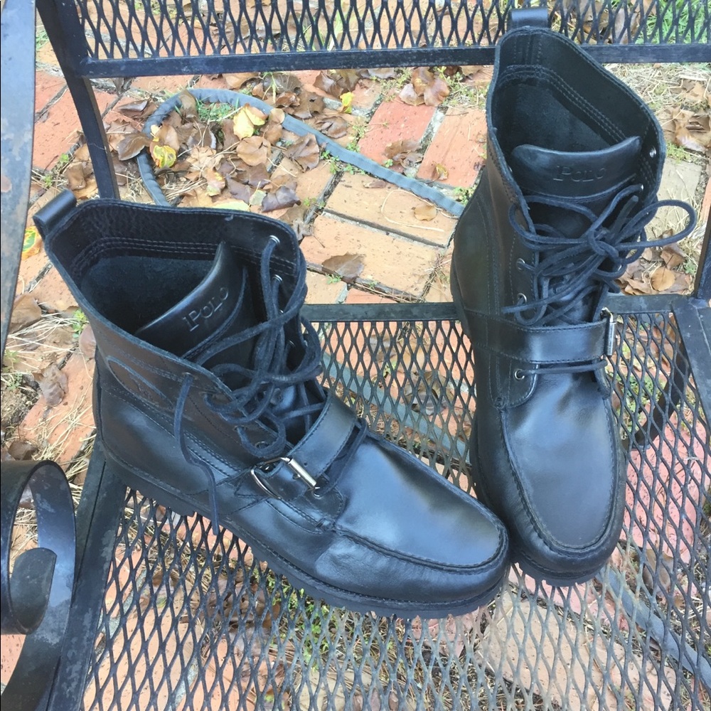 Polo Ralph Lauren Men's Black Ranger Boots